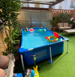 piscina desmontable para patio pequeño
